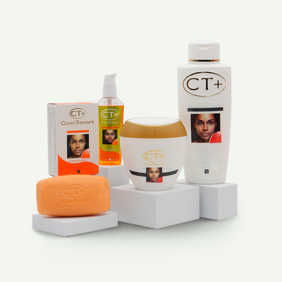 CT+ Clear Therapy 4 Product Kit (Lotion, Serum, Cream, Soap)