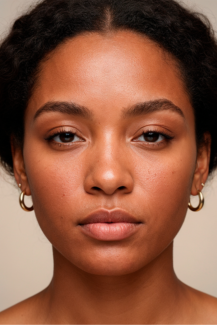 visual comparison of before and after using madamafric products  